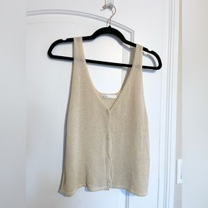 Oak + Fort Button Crochet tank